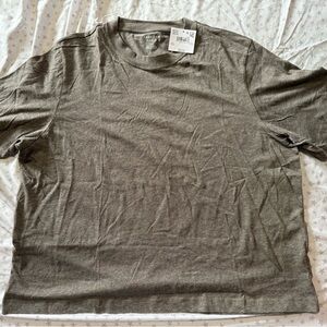 American Eagle Outfitters Short Sleeve Crew Tee in Charcoal